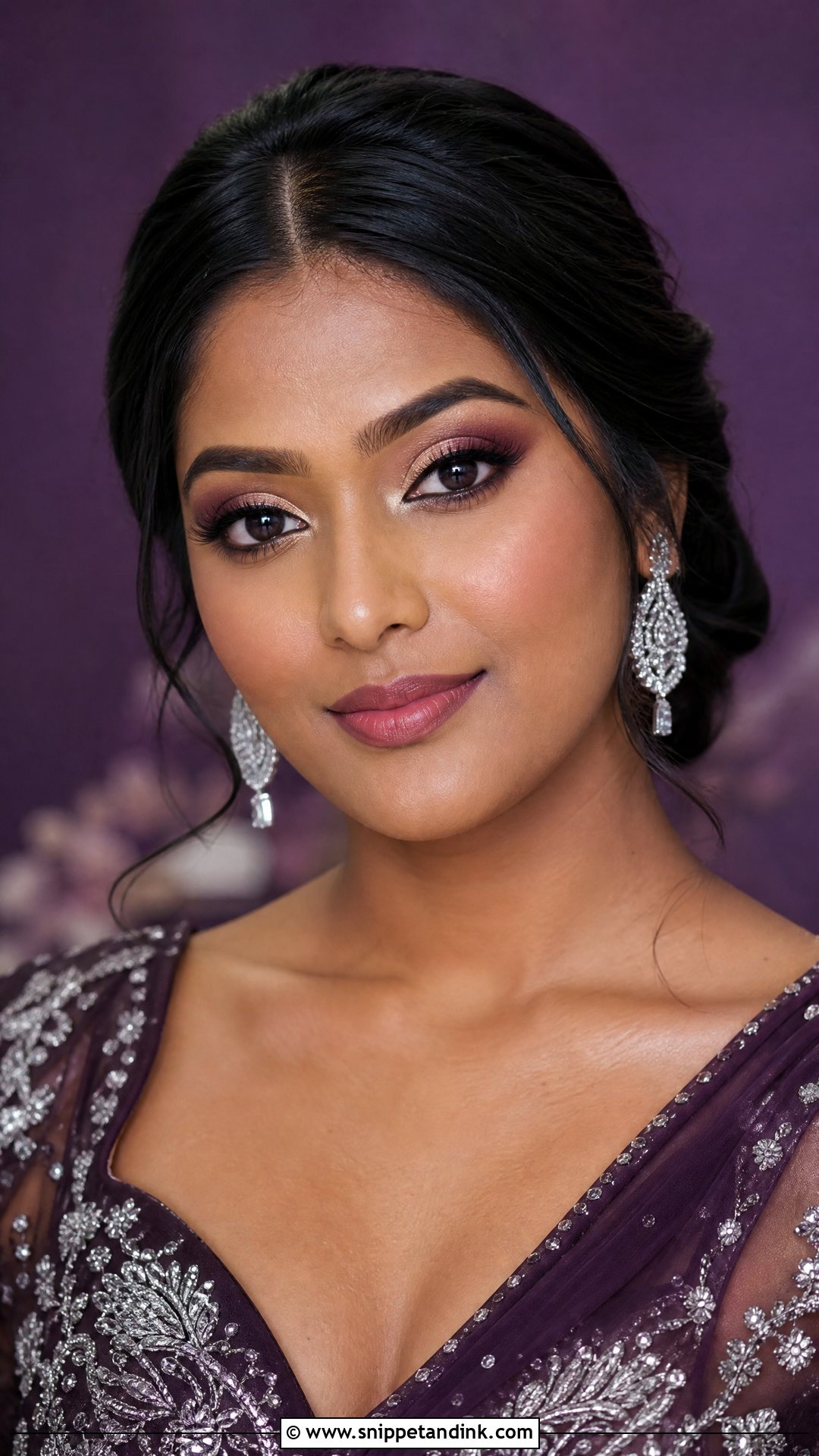 Plum Asian Wedding Guest Makeup - Snippet and Ink - 20 Asian Wedding Guest Makeup Ideas