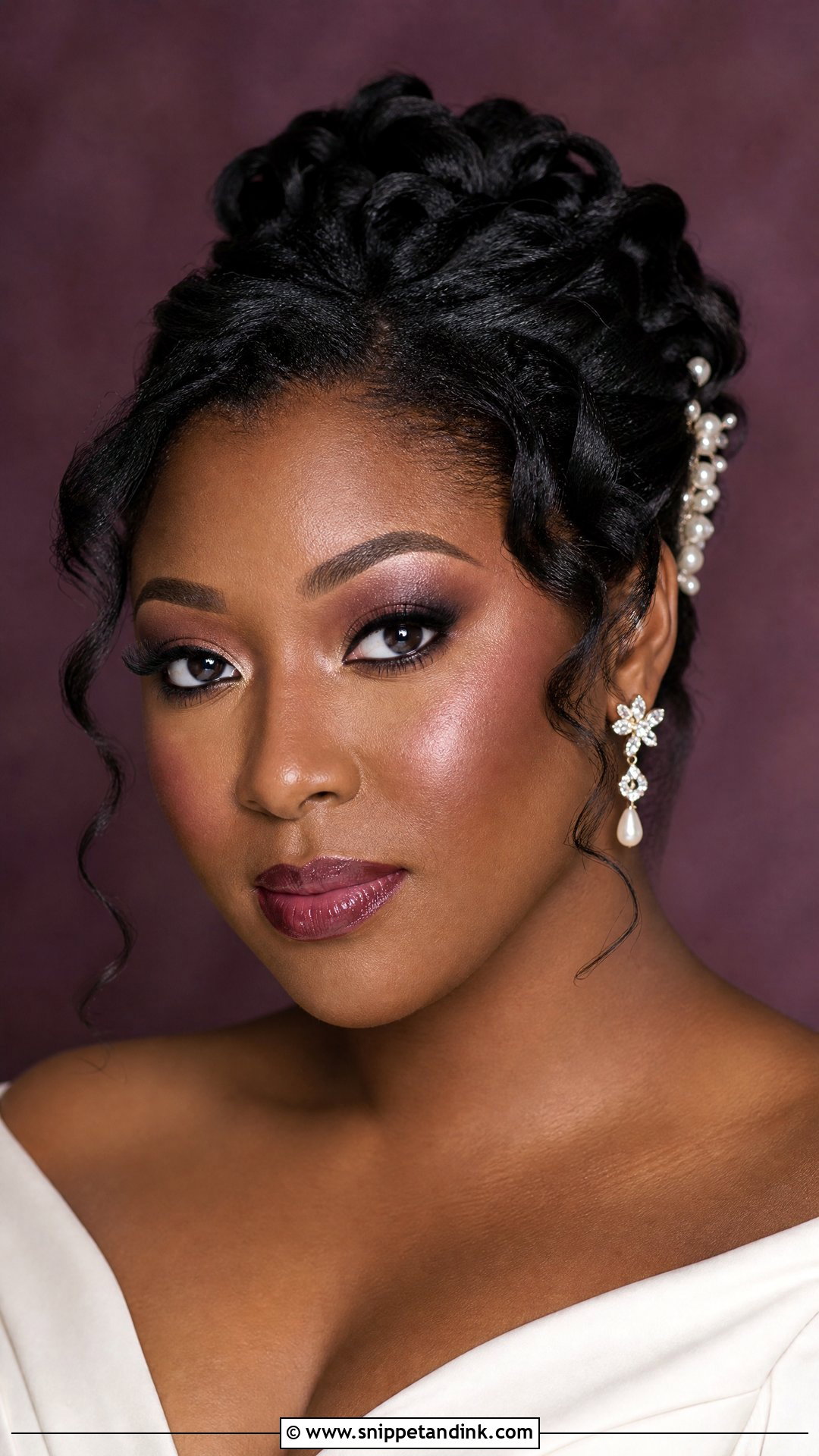 Plum Autumn Bridal Makeup - Snippet and Ink - 20 Autumn Bridal Makeup Ideas
