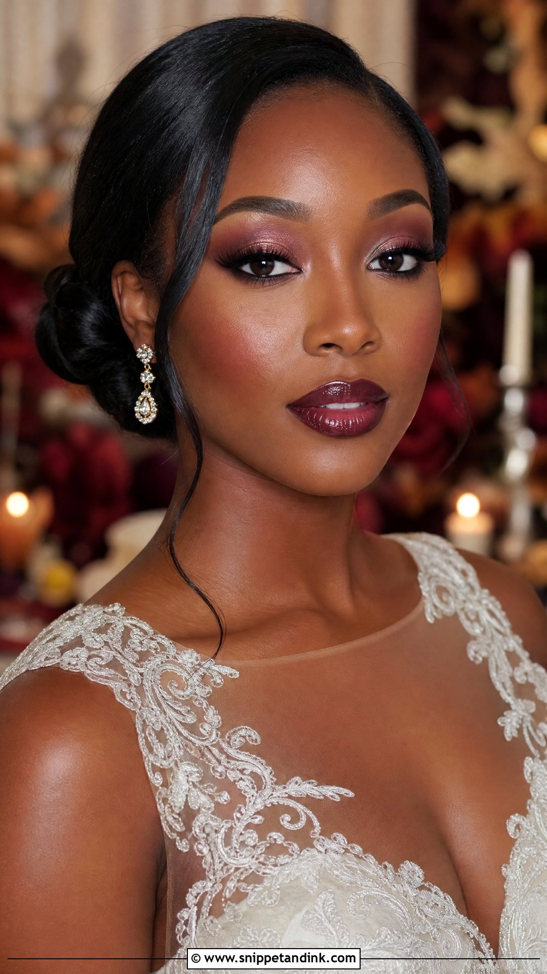 Plum Black Wedding Makeup - Snippet and Ink - 20 Black Wedding Makeup Dark Skin Girl Ideas