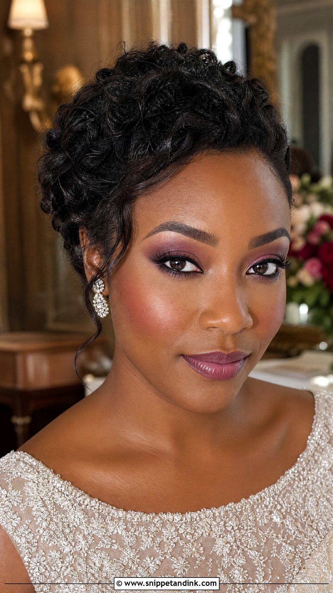 Plum Bridal Makeup - Snippet and Ink - 35 Bride Makeup Ideas