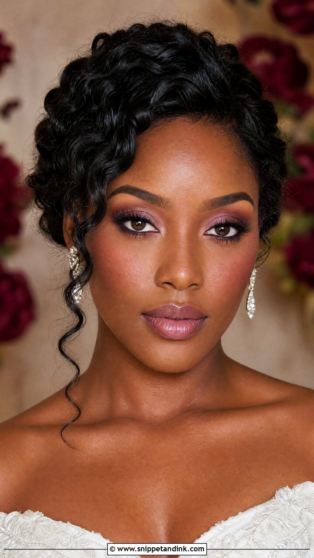 Plum Bridal Makeup For Brown Eyes - Snippet and Ink - 20 Brown Eye Bridal Makeup Ideas