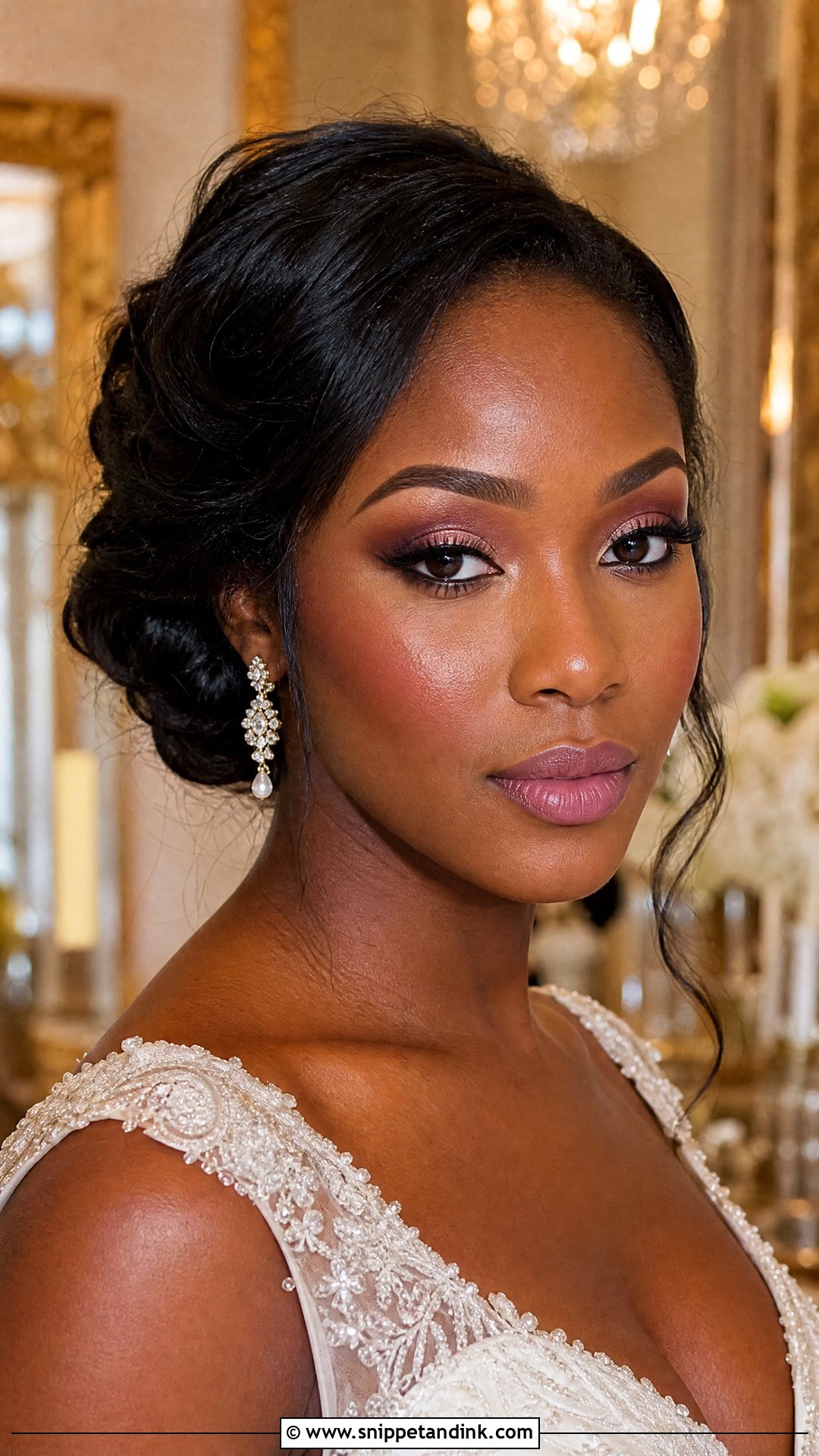 Plum Bridal Makeup For Brown Eyes - Snippet and Ink - 25 Glowy Bridal Makeup for Brown Eyes