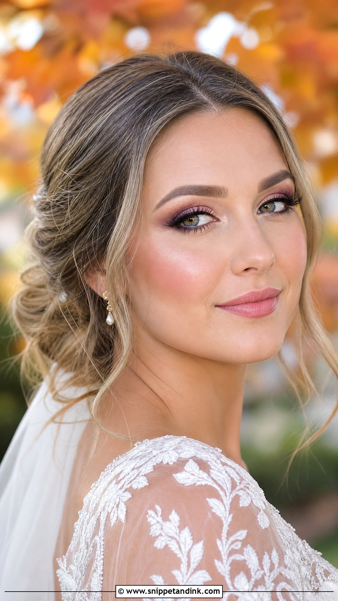 Plum Bridal Makeup For Brown Eyes - Snippet and Ink - 30 Romantic Bridal Wedding Makeup for Brown Eyes