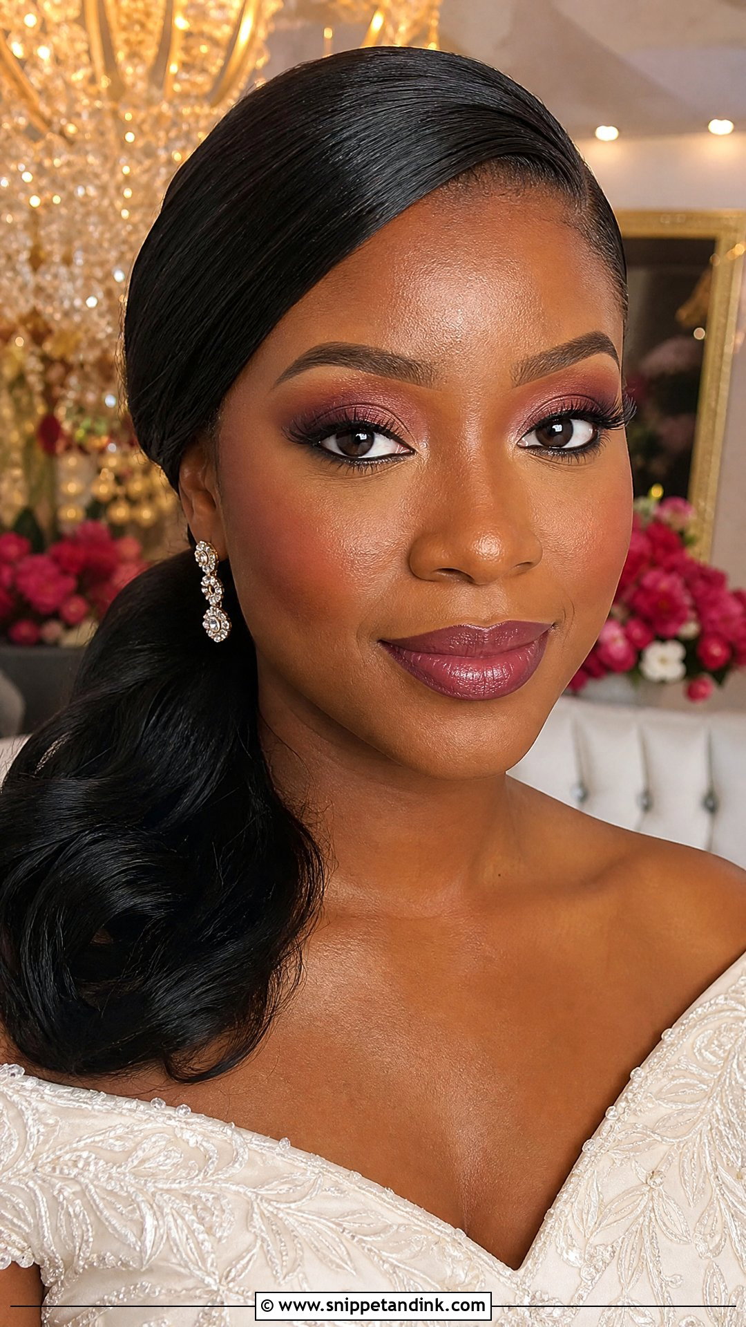 Plum Bridal Makeup For Dark Skin - Snippet and Ink - 20 Bridal Makeup for Dark Skin Ideas
