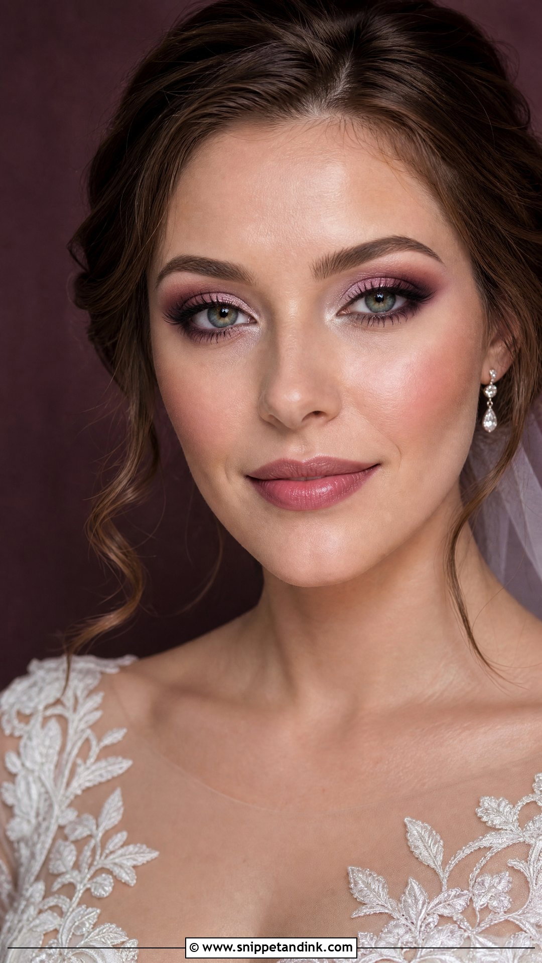 Plum Bridal Makeup For Green Eyes - Snippet and Ink - 20 Bridal Wedding Makeup for Green Eyes