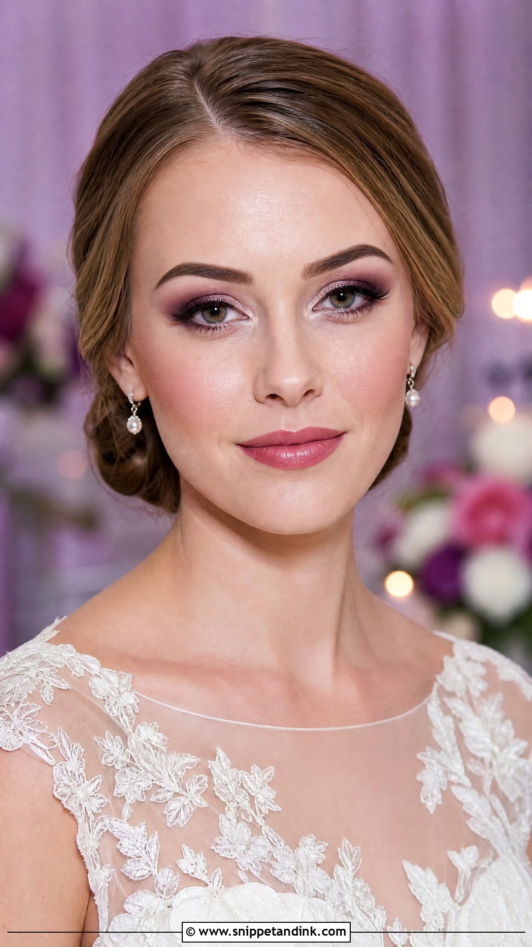 Plum Bridal Makeup For Green Eyes - Snippet and Ink - 20 Bridal Make Up for Green Eyes