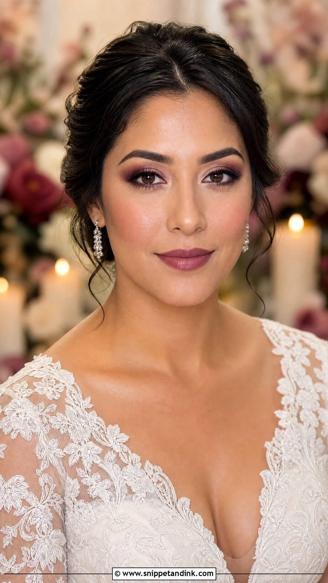 Plum Bridal Makeup For Olive Skin - Snippet and Ink - 20 Bridal Makeup Olive Skin Ideas