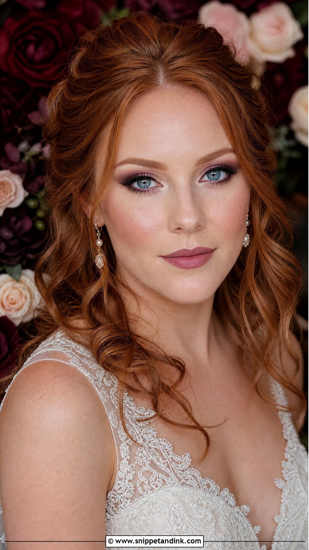 Plum Fall Wedding Makeup For Blue Eyes - Snippet and Ink - 20 Fall Wedding Makeup for Bride Blue Eyes
