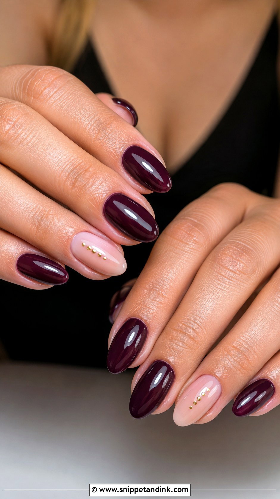 Plum Fall Wedding Nails - Snippet and Ink - 30 Fall Wedding Nails