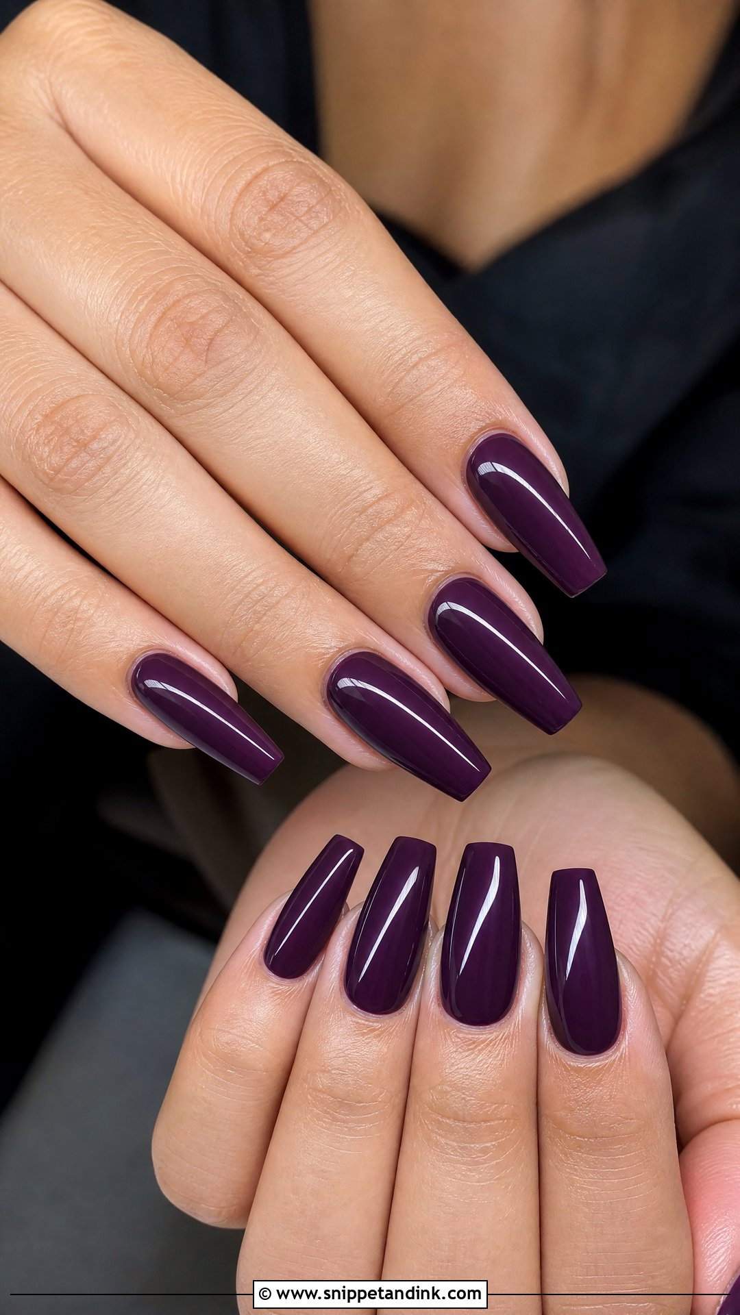Plum Gloss Fall Wedding Guest Nails - Snippet and Ink - 25 Fall Wedding Nails for Guest