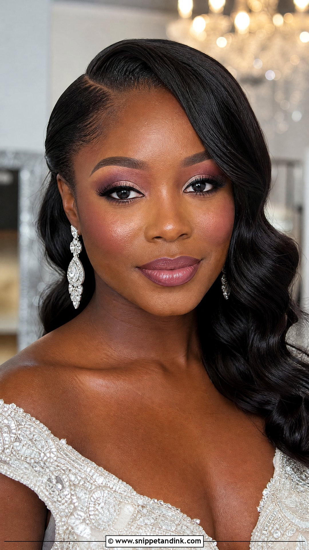 Plum Glowy Wedding Makeup For Brown Eyes - Snippet and Ink - 20 Glowy Wedding Makeup for Brown Eyes