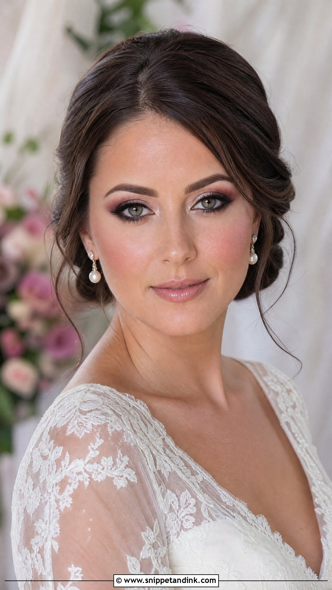 Plum Green Eye Bridal Makeup - Snippet and Ink - 20 Green Eye Bridal Makeup Ideas