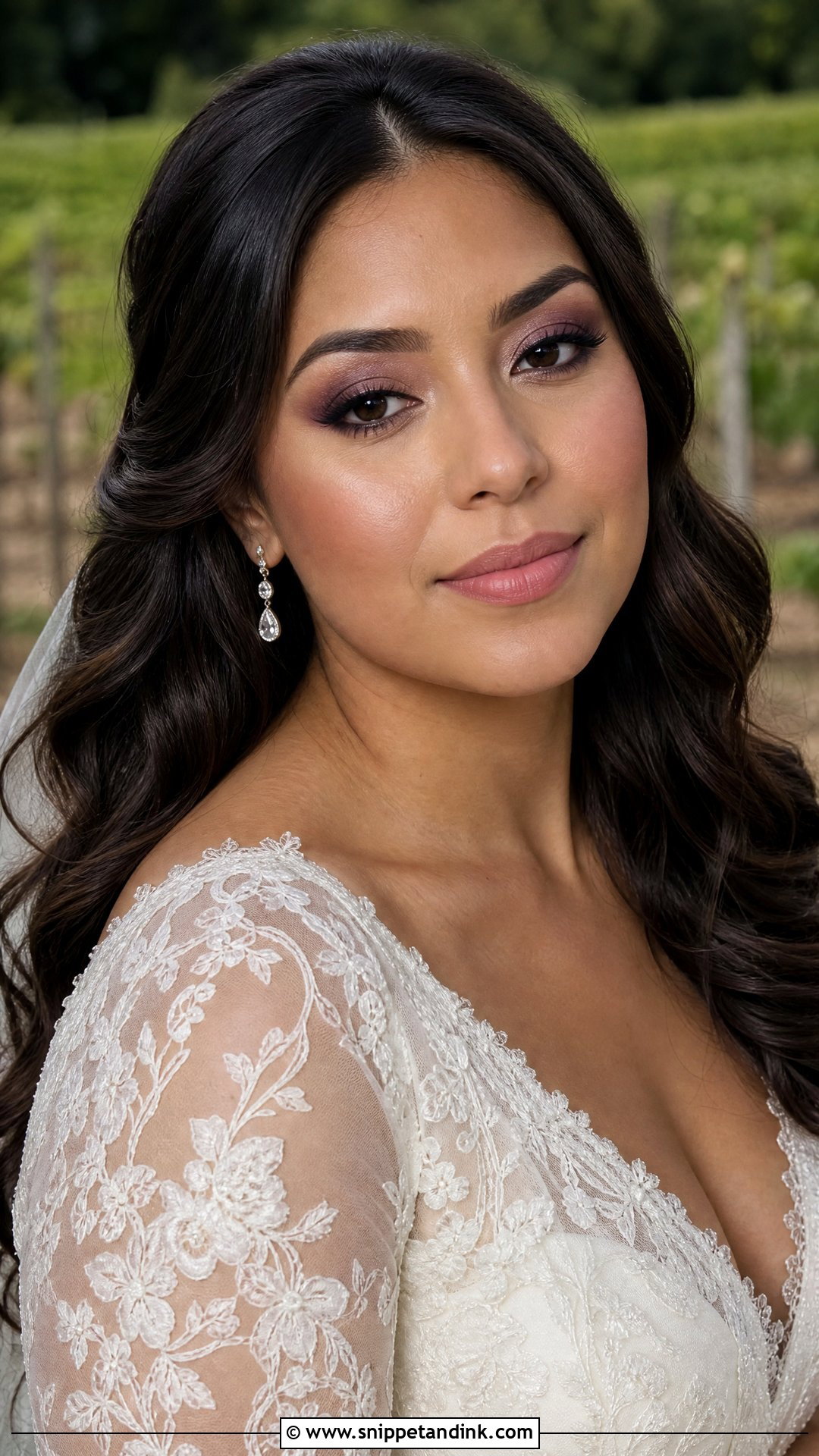 Plum Smokey Eye Bridal Makeup - Snippet and Ink - 20 Smokey Eye Bridal Makeup Ideas