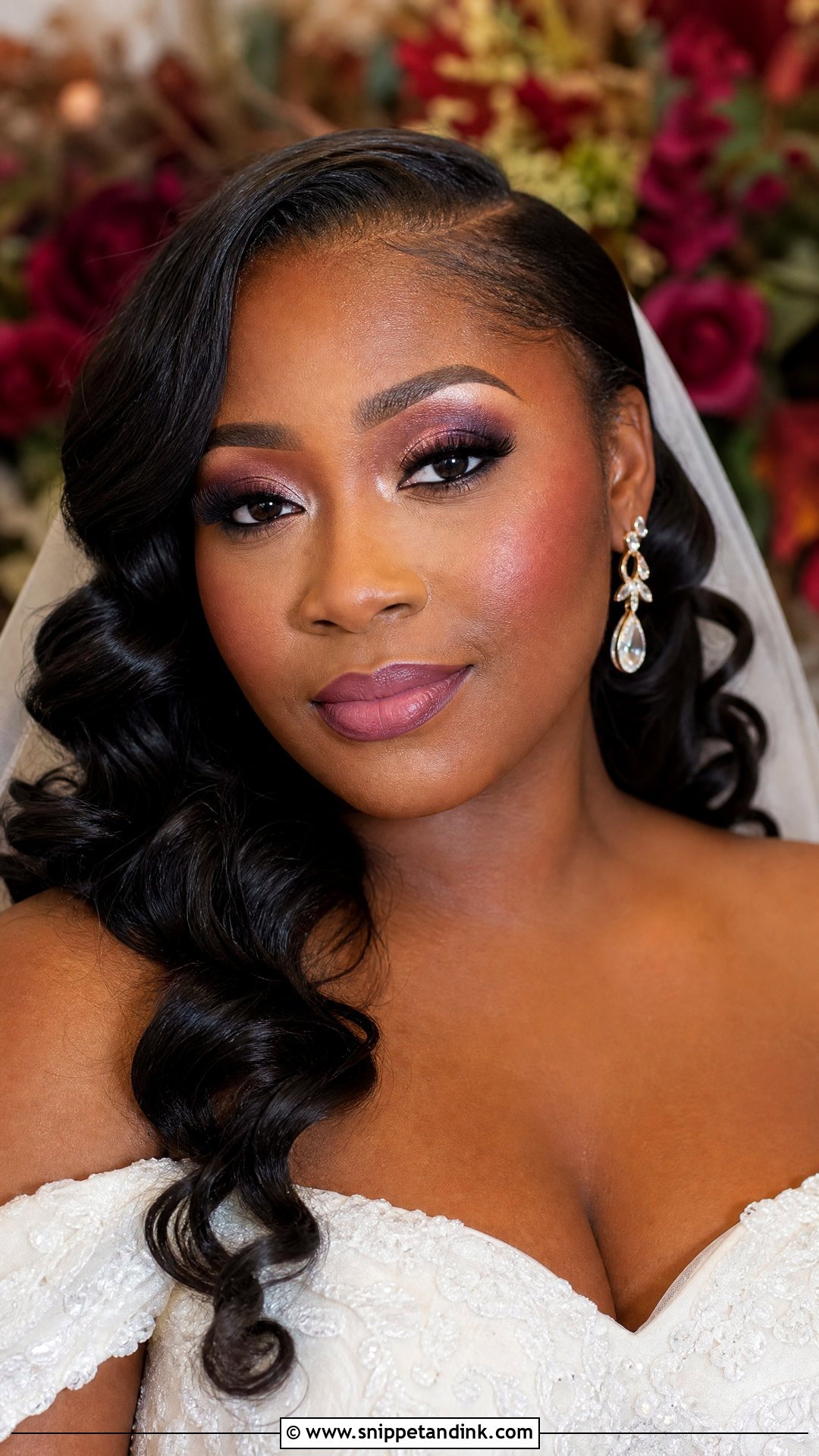 Plum Smokey Eye Wedding Makeup - Snippet and Ink - 20 Smokey Eye Wedding Makeup Ideas