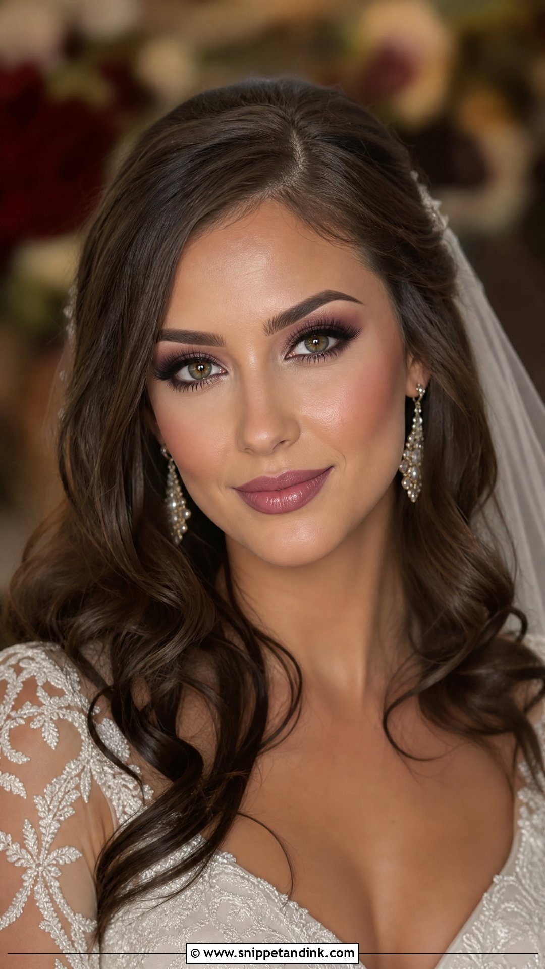 Plum Smokey Wedding Makeup - Snippet and Ink - 20 Smokey Wedding Makeup Ideas