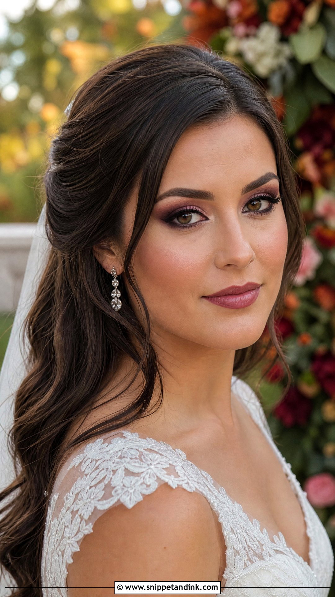 Plum Smoky Bridal Makeup - Snippet and Ink - 20 Smoky Bridal Makeup Ideas