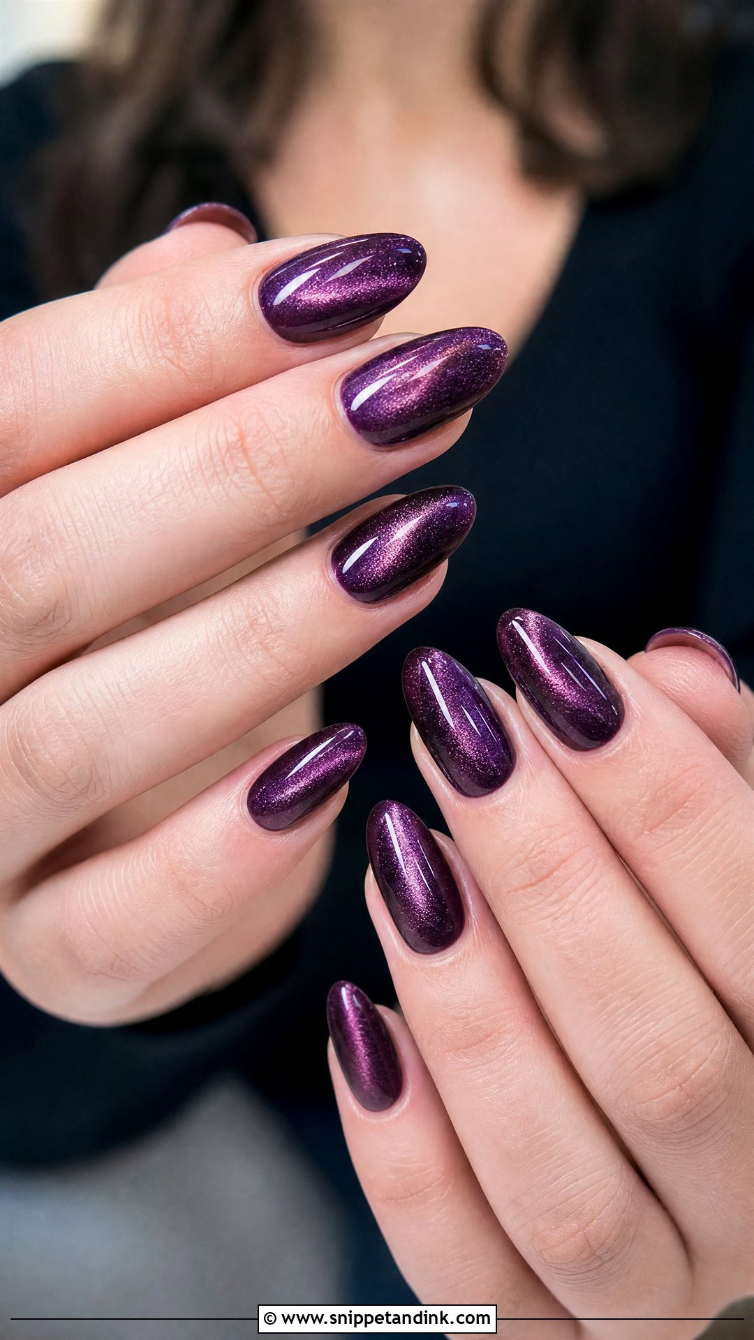 Plum Velvet Fall Bridal Nails - Snippet and Ink - 25 Fall Bridal Nails