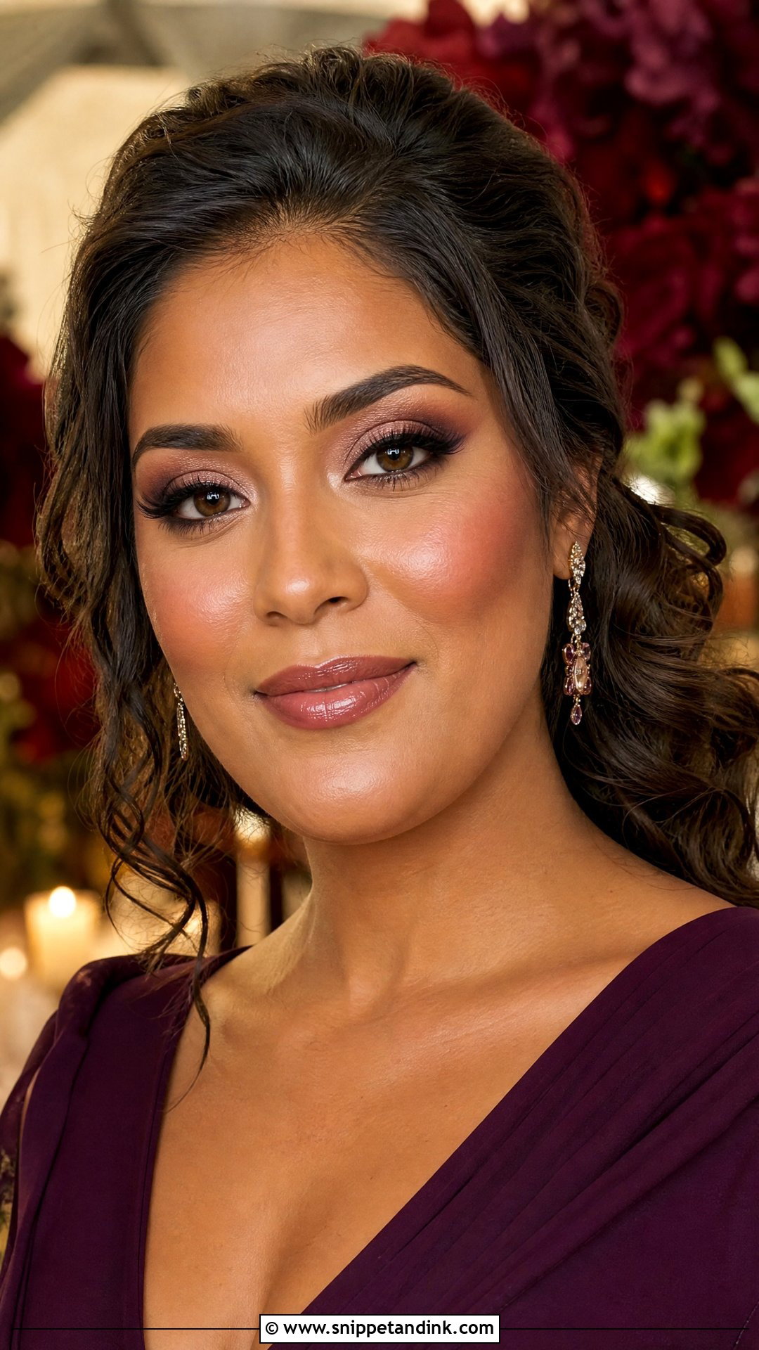Plum Wedding Guest Makeup - Snippet and Ink - 25 Wedding Guest Makeup Looks