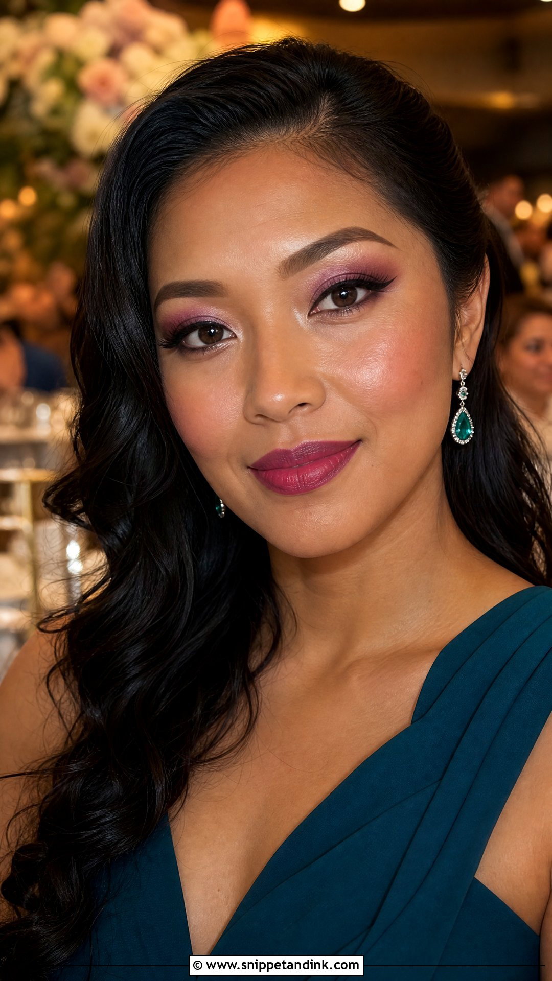 Plum Wedding Guest Makeup - Snippet and Ink - 35 Wedding Guest Makeup Ideas