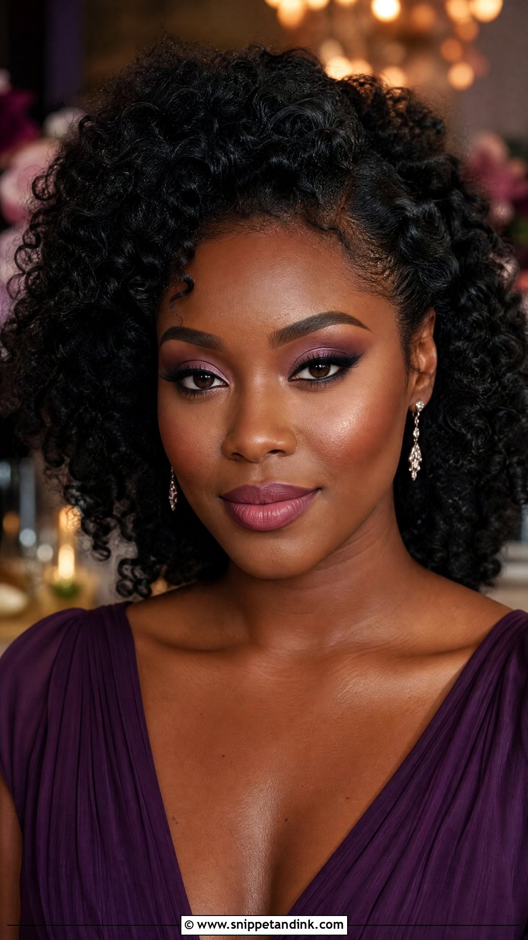 Plum Wedding Guest Makeup For Brown Eyes - Snippet and Ink - 30 Wedding Guest Makeup for Brown Eyes