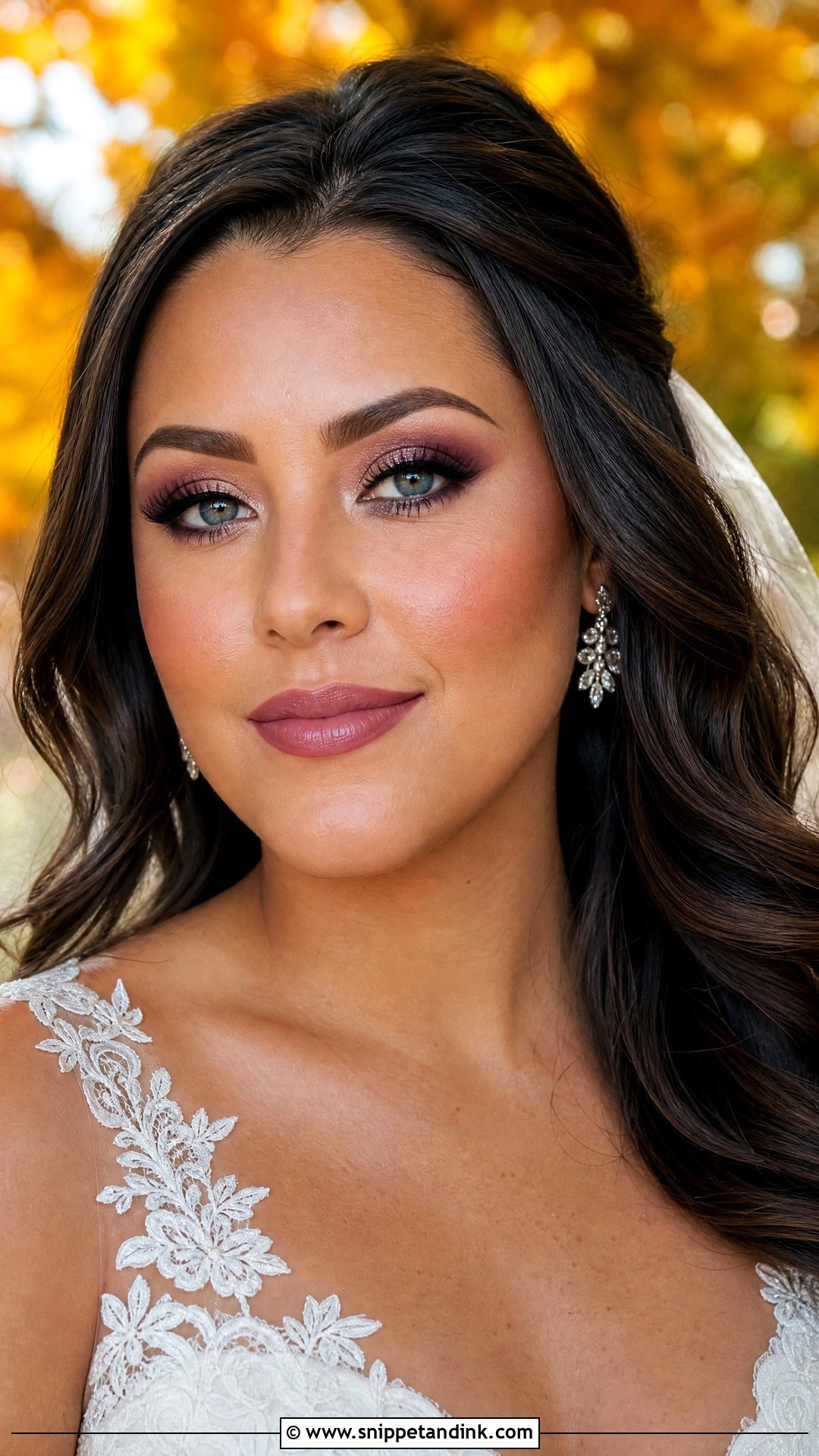Plum Wedding Makeup For Blue Eyes - Snippet and Ink - 20 Wedding Makeup Looks for Blue Eyes