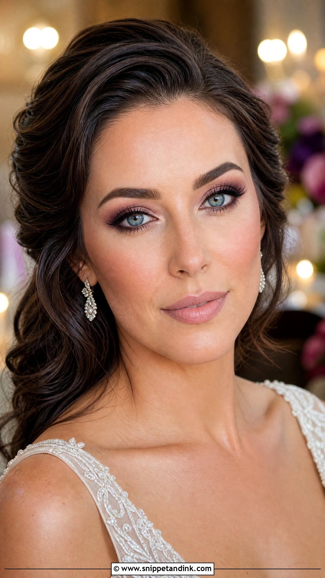 Plum Wedding Makeup For Blue Eyes Brunette - Snippet and Ink - 25 Wedding Makeup for Blue Eyes Brunette