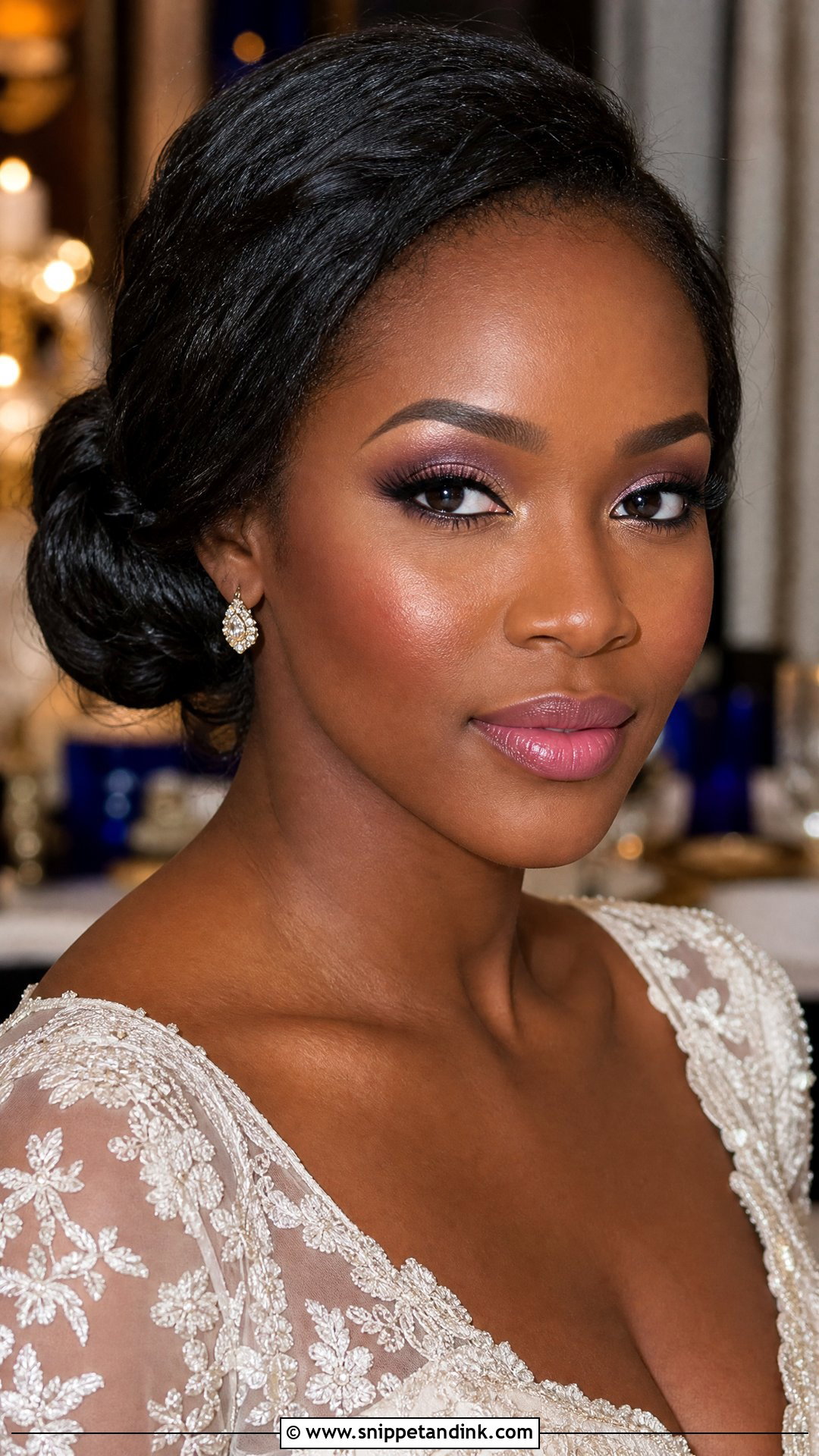 Plum Wedding Makeup For Blue Eyes - Snippet and Ink - 20 Soft Glam Wedding Makeup for Blue Eyes
