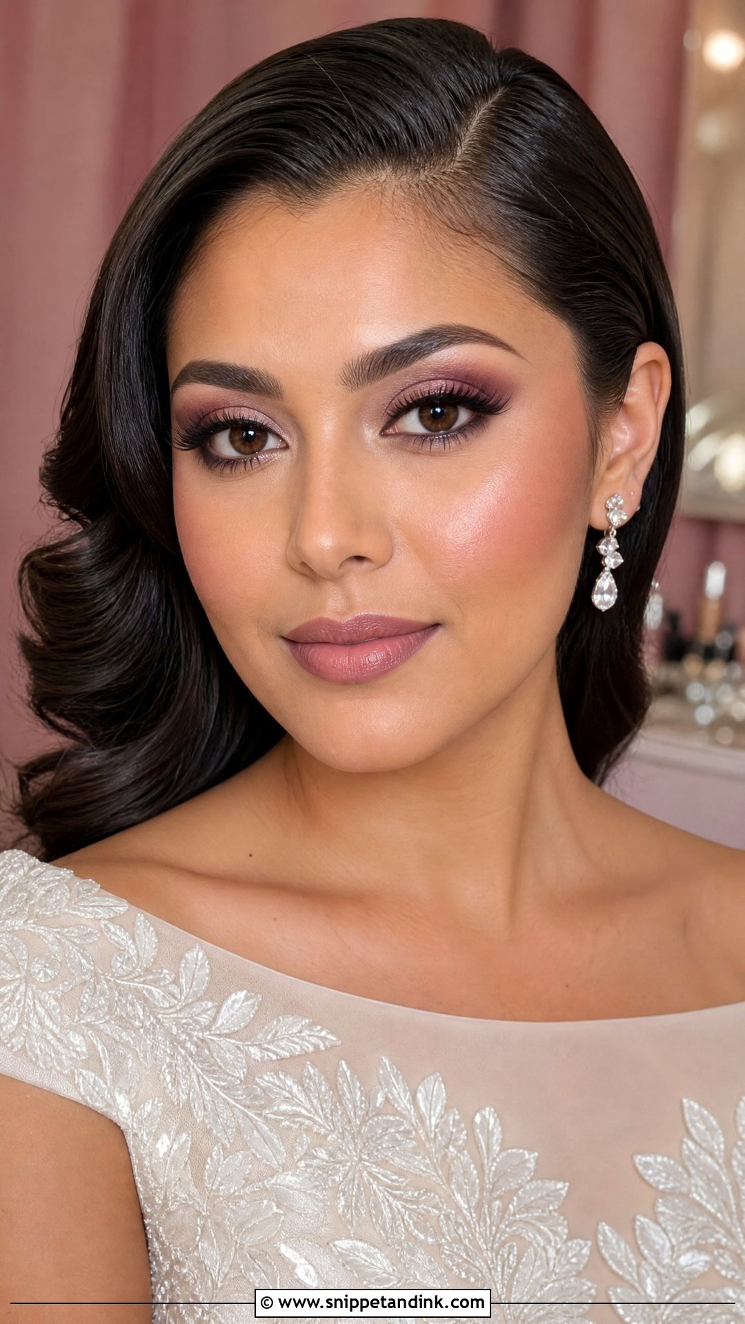 Plum Wedding Makeup For Brown Eyes - Snippet and Ink - 20 Full Glam Wedding Makeup for Brown Eyes
