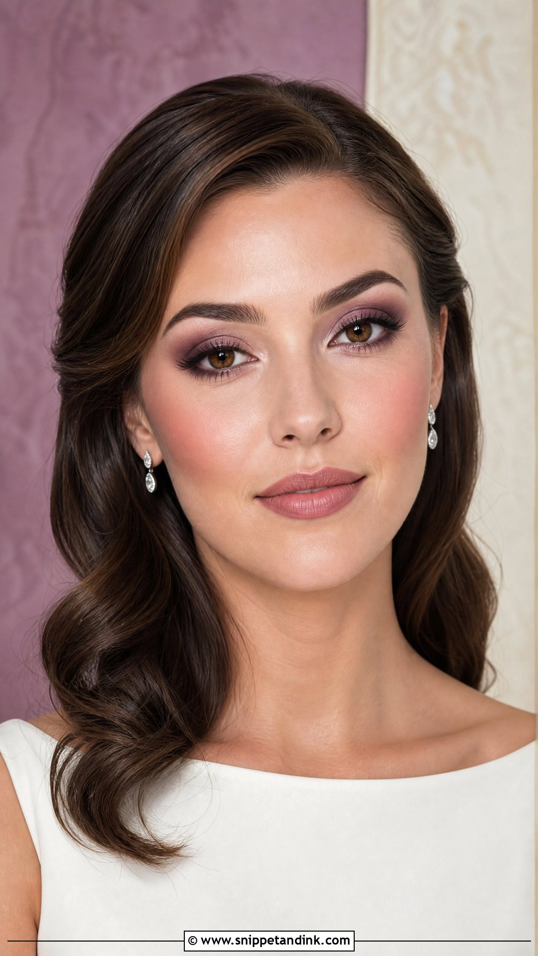 Plum Wedding Makeup For Brown Eyes - Snippet and Ink - 20 Brown Eye Wedding Makeup Ideas