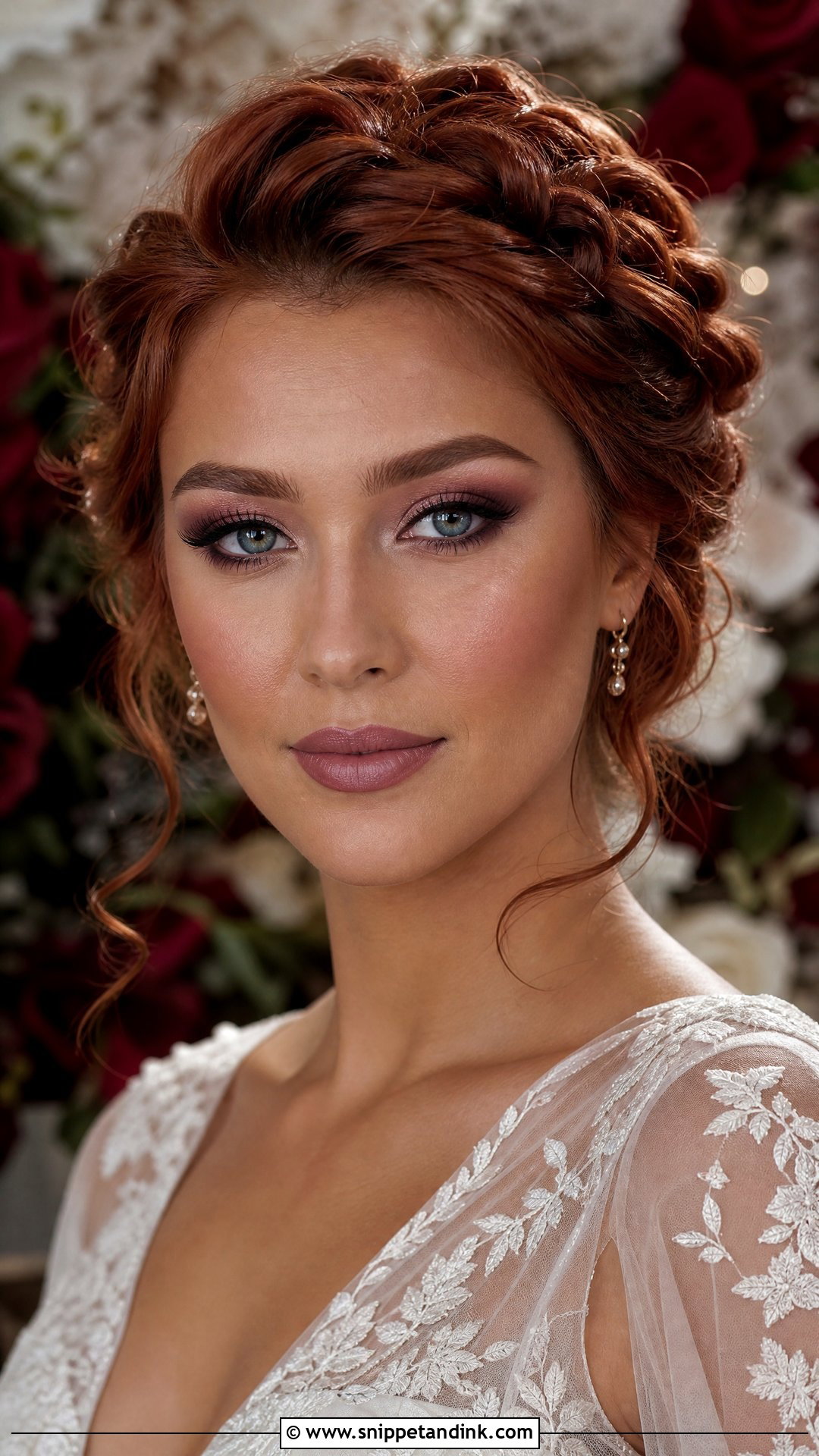 Plum Wedding Makeup for Blue Eyes and Red Hair - Snippet and Ink - 20 Wedding Makeup for Blue Eyes and Red Hair