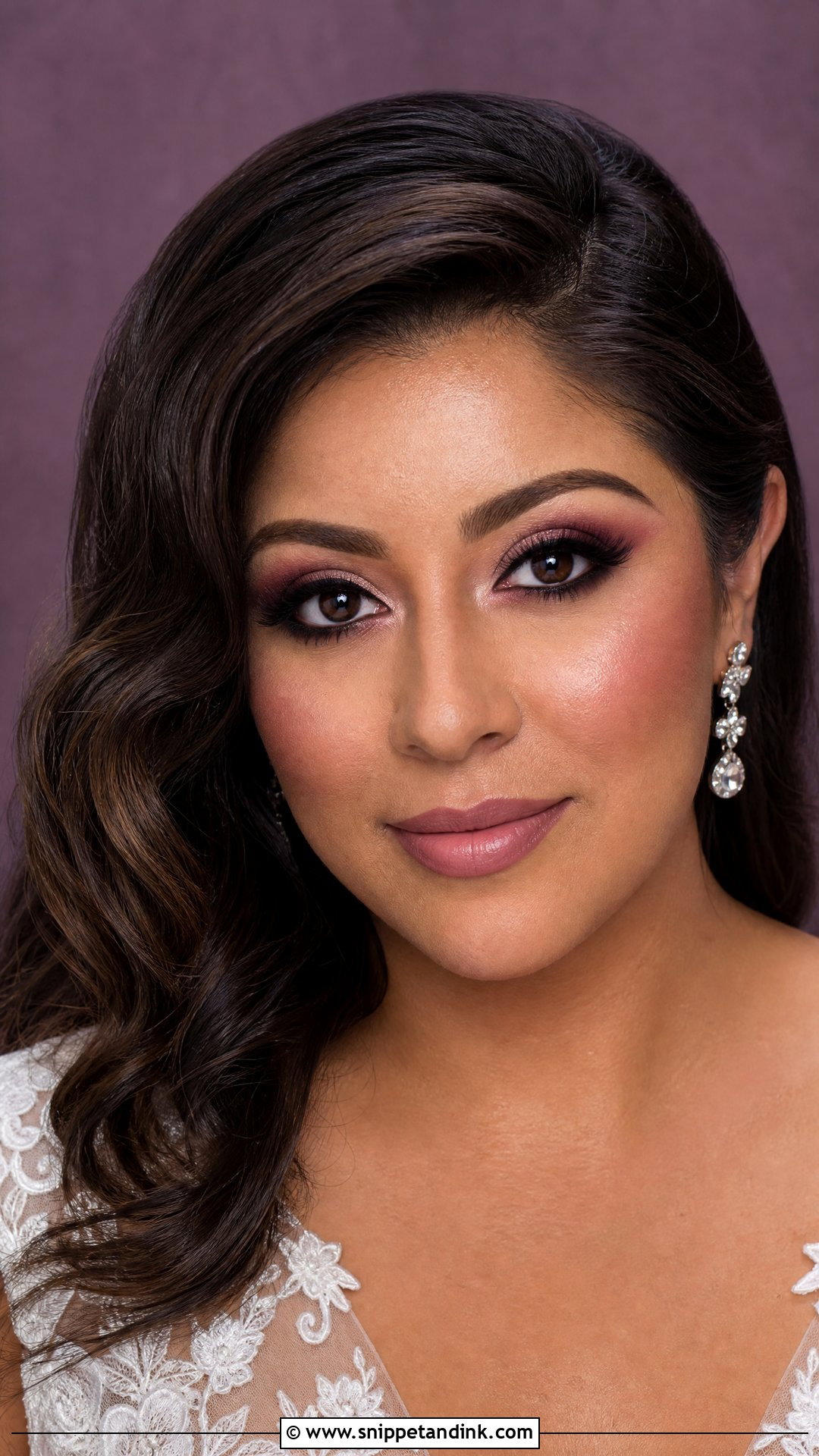 Plum Wedding Makeup - Snippet and Ink - 25 Dramatic Wedding Makeup Ideas