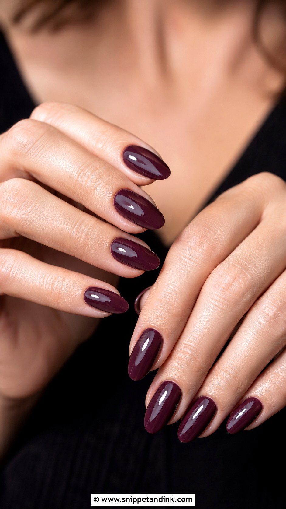 Plum Wedding Nails - Snippet and Ink - 20 Black Tie Wedding Nails