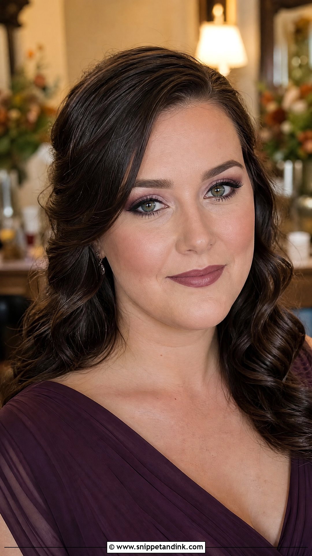 Plum Wedding Party Makeup - Snippet and Ink - 25 Makeup for Wedding Party Ideas