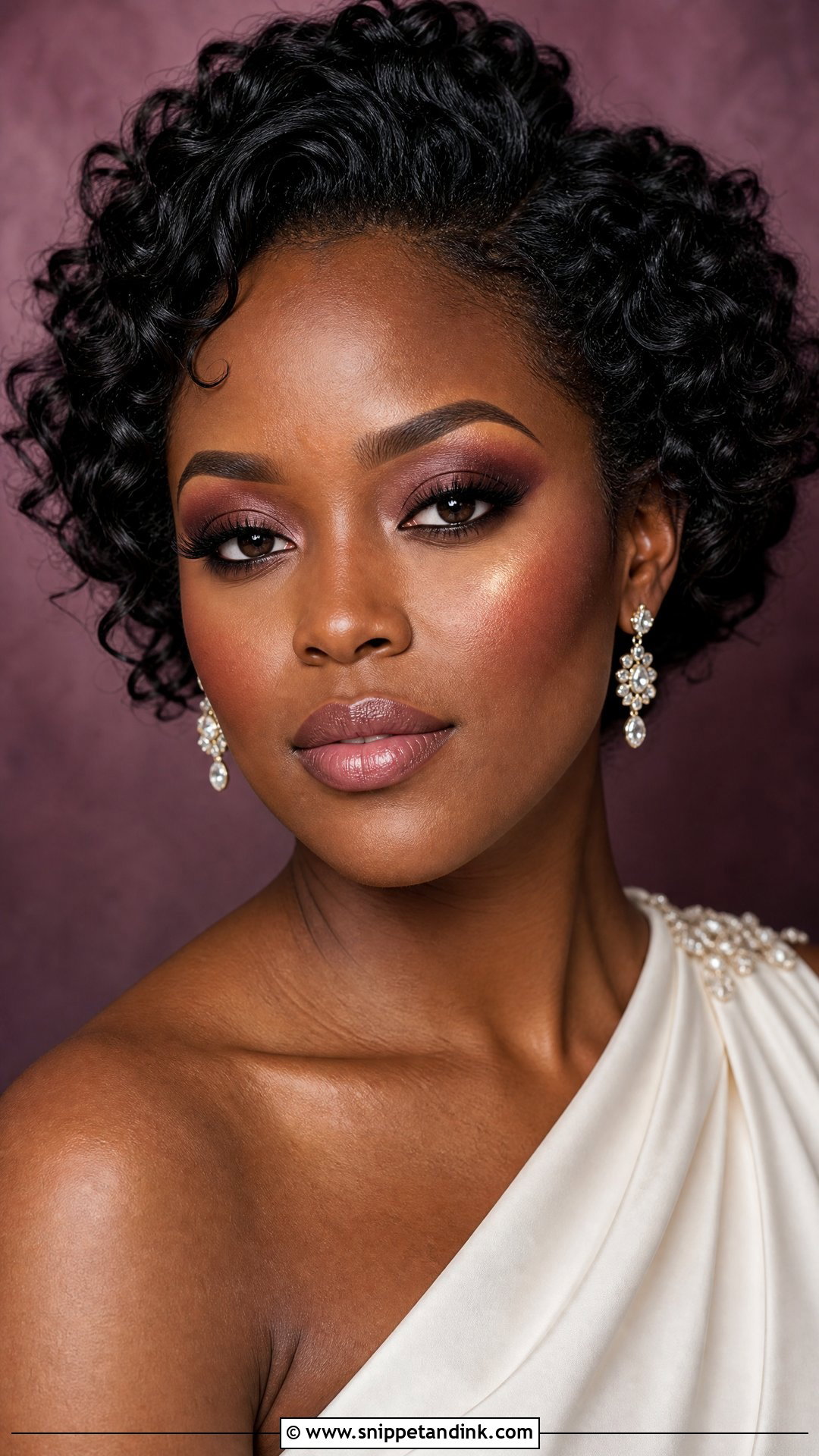 Plum Wedding Smokey Eye - Snippet and Ink - 20 Wedding Smokey Eye Ideas