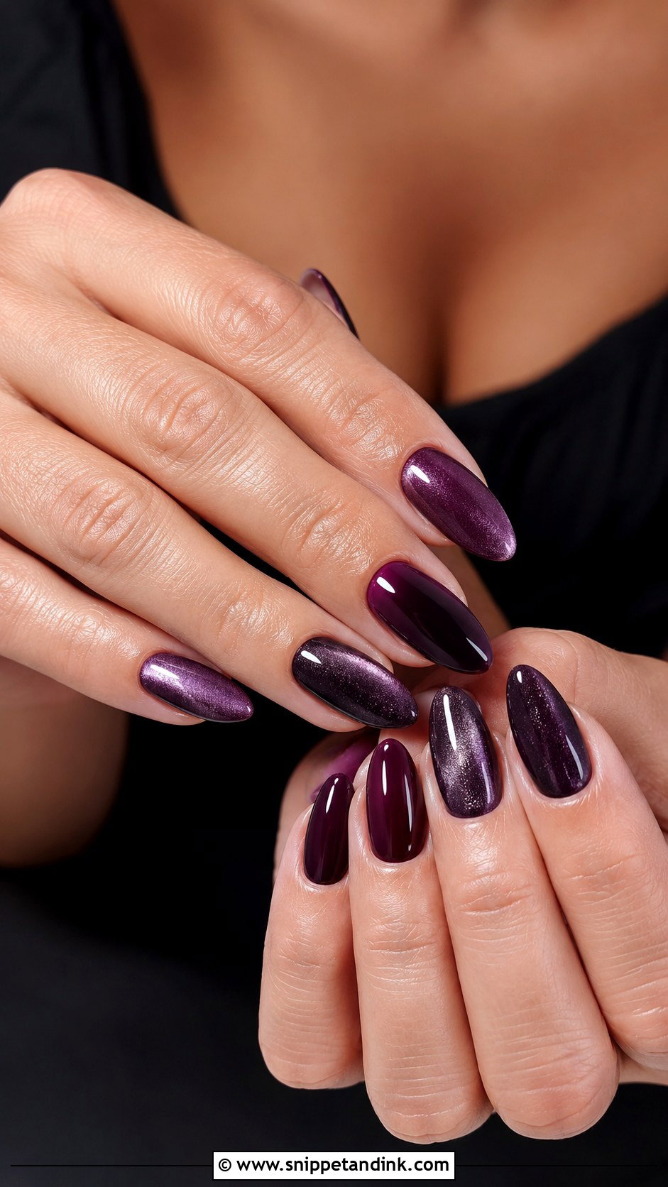 Plum Winter Wedding Guest Nails - Snippet and Ink - 20 Winter Wedding Nails Guest