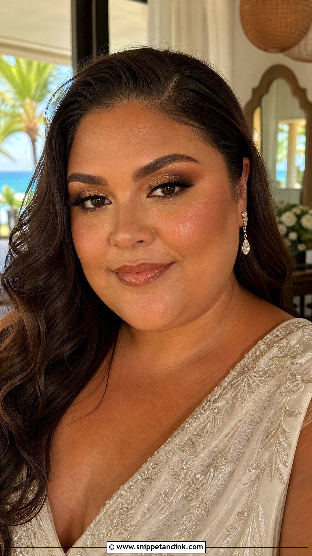 Plus Size Bridal Bronze Makeup - Snippet and Ink - 20 Plus Size Bridal Makeup Ideas