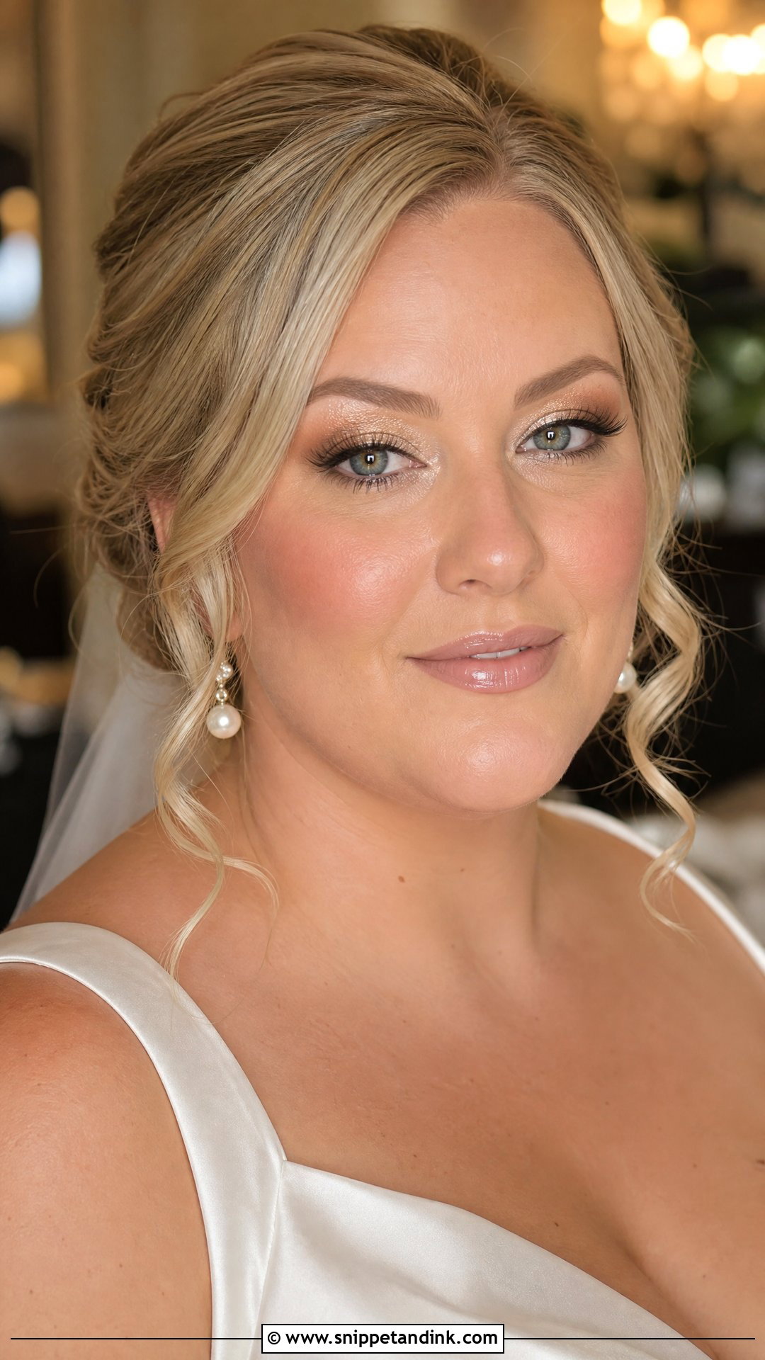 Plus Size Bridal Champagne Makeup - Snippet and Ink - 20 Plus Size Bridal Makeup Ideas