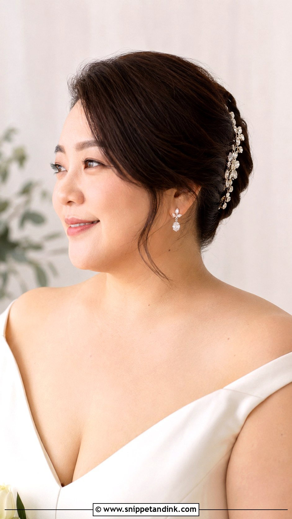 Plus Size Bridal French Twist - Snippet and Ink - 15 Plus Size Bridal Hair Ideas