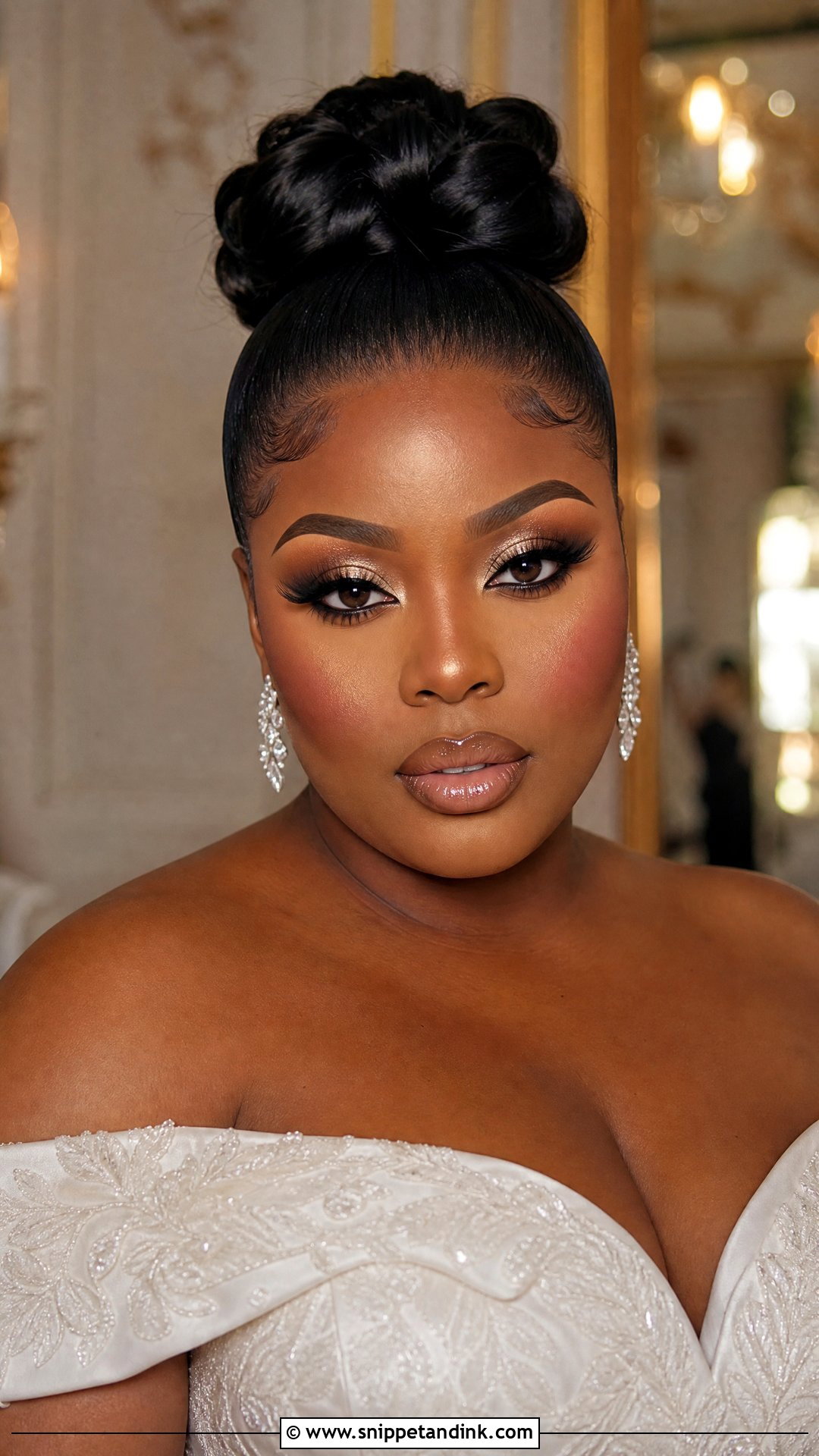 Plus Size Bridal Full Glam Makeup - Snippet and Ink - 20 Plus Size Bridal Makeup Ideas