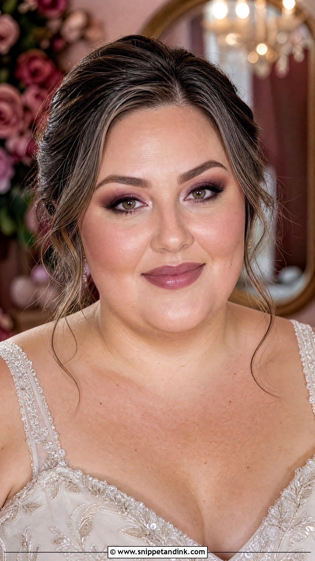 Plus Size Bridal Mauve Makeup - Snippet and Ink - 20 Plus Size Bridal Makeup Ideas