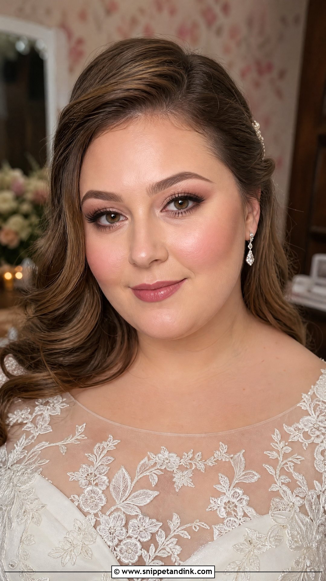 Plus Size Bridal Pink Makeup - Snippet and Ink - 20 Plus Size Bridal Makeup Ideas