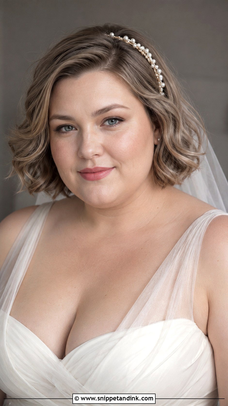 Plus Size Bridal Short Hair - Snippet and Ink - 15 Plus Size Bridal Hair Ideas