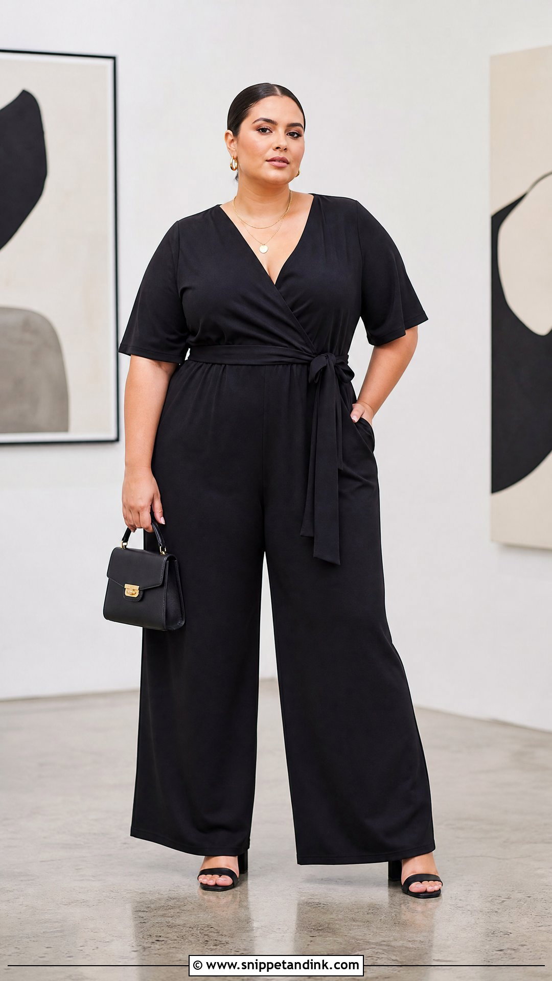 Plus Size Jumpsuit Outfit - Snippet and Ink - 20 plus size styling tips