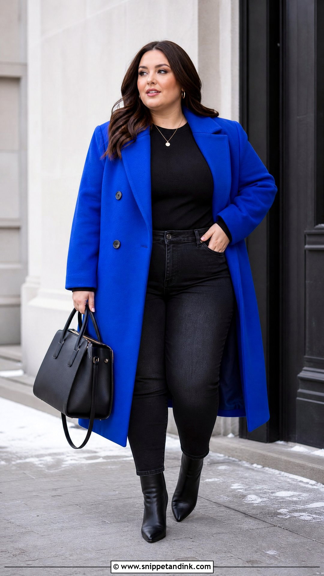 Plus Size Statement Coat Outfit - Snippet and Ink - 20 plus size styling tips