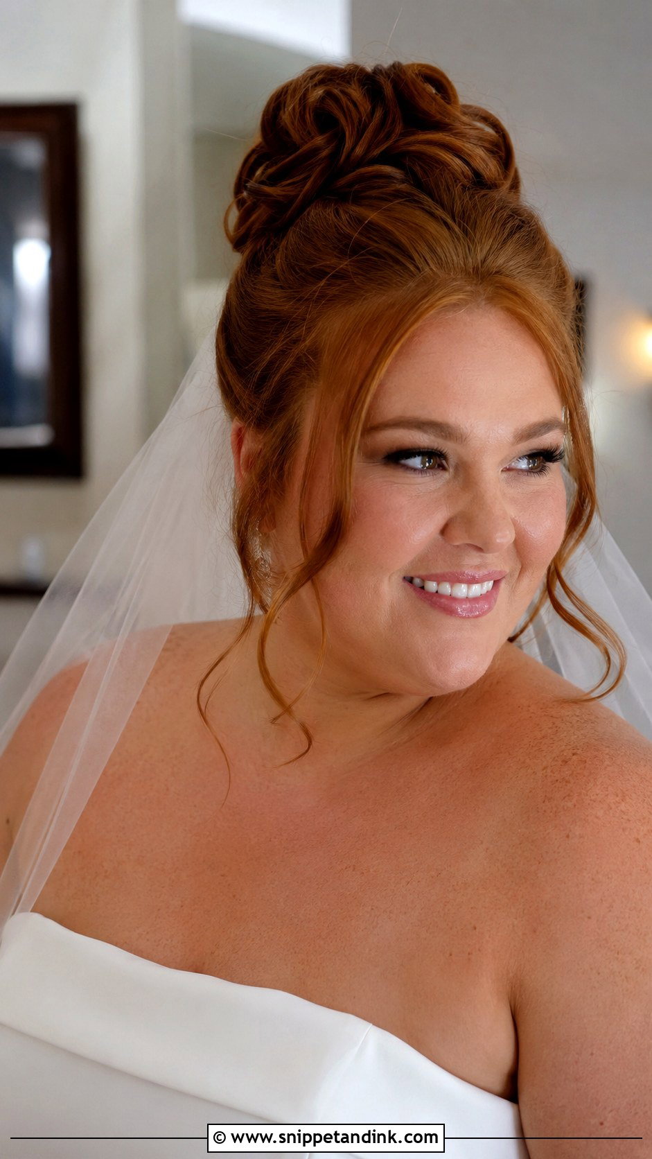 Plus Size Wedding Curly Updo - Snippet and Ink - 15 Plus Size Wedding Hairstyles