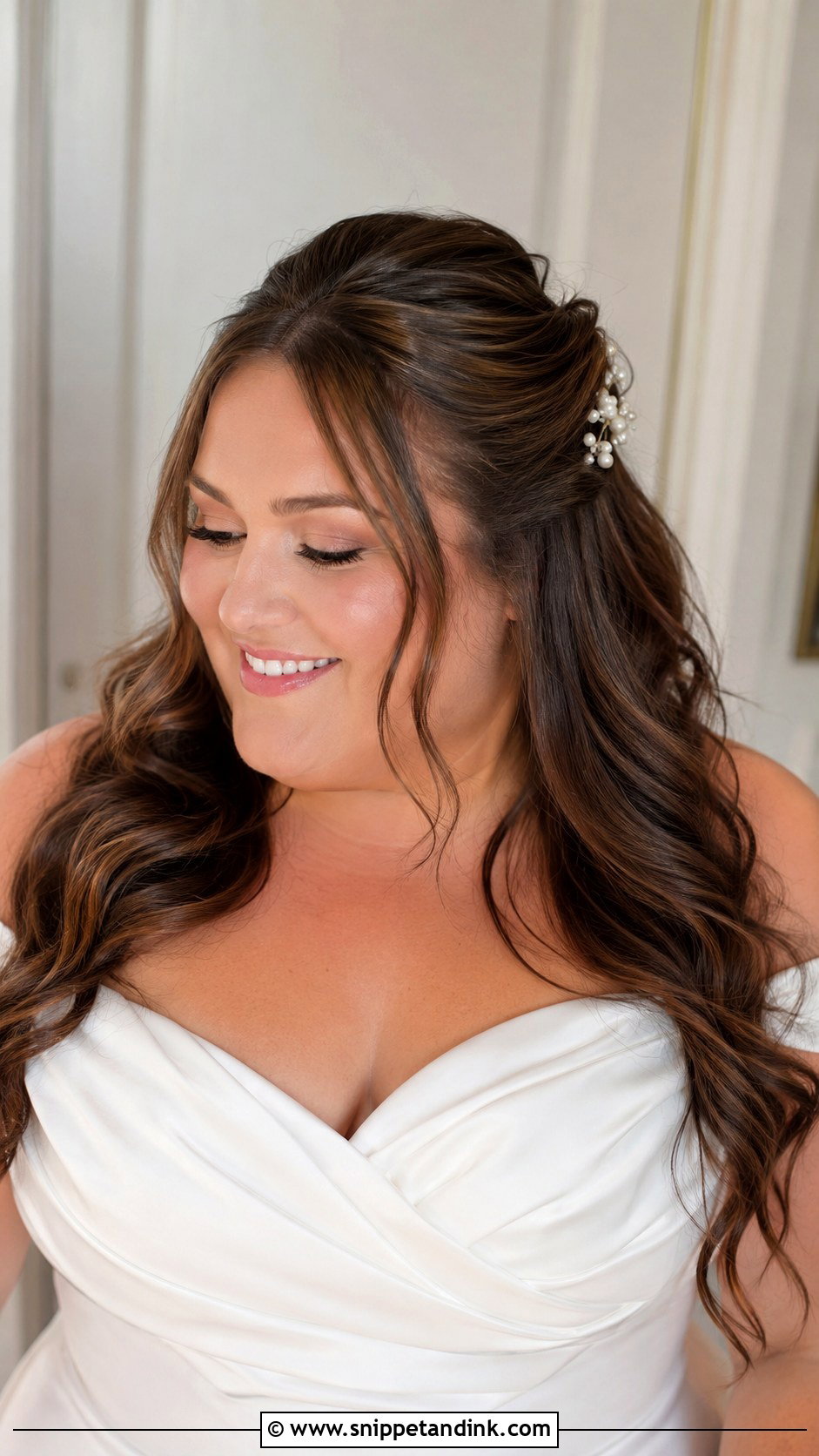 Plus Size Wedding Low Bun - Snippet and Ink - 15 Plus Size Wedding Hairstyles