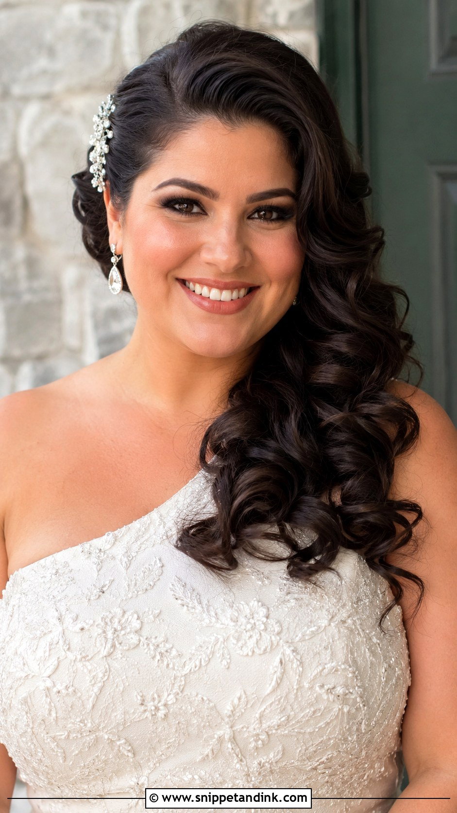 Plus Size Wedding Natural Hair Updo - Snippet and Ink - 15 Plus Size Wedding Hairstyles