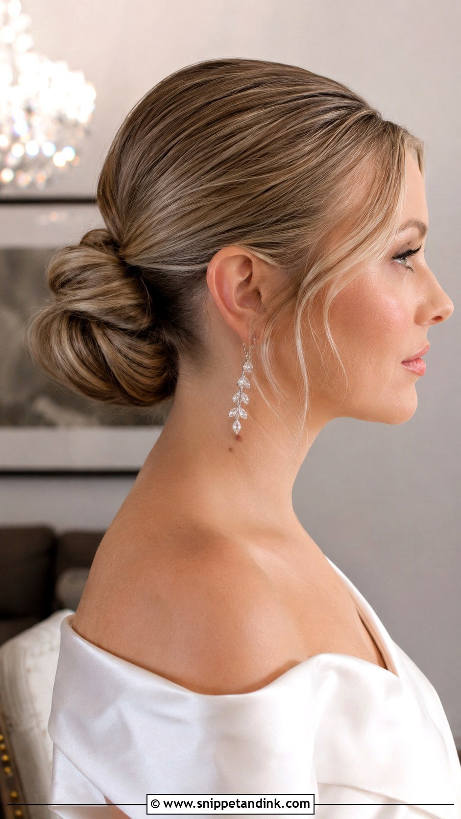 Polished Chignon for Fine Hair - Snippet and Ink - 20 Wedding Hair for Fine Hair Ideas