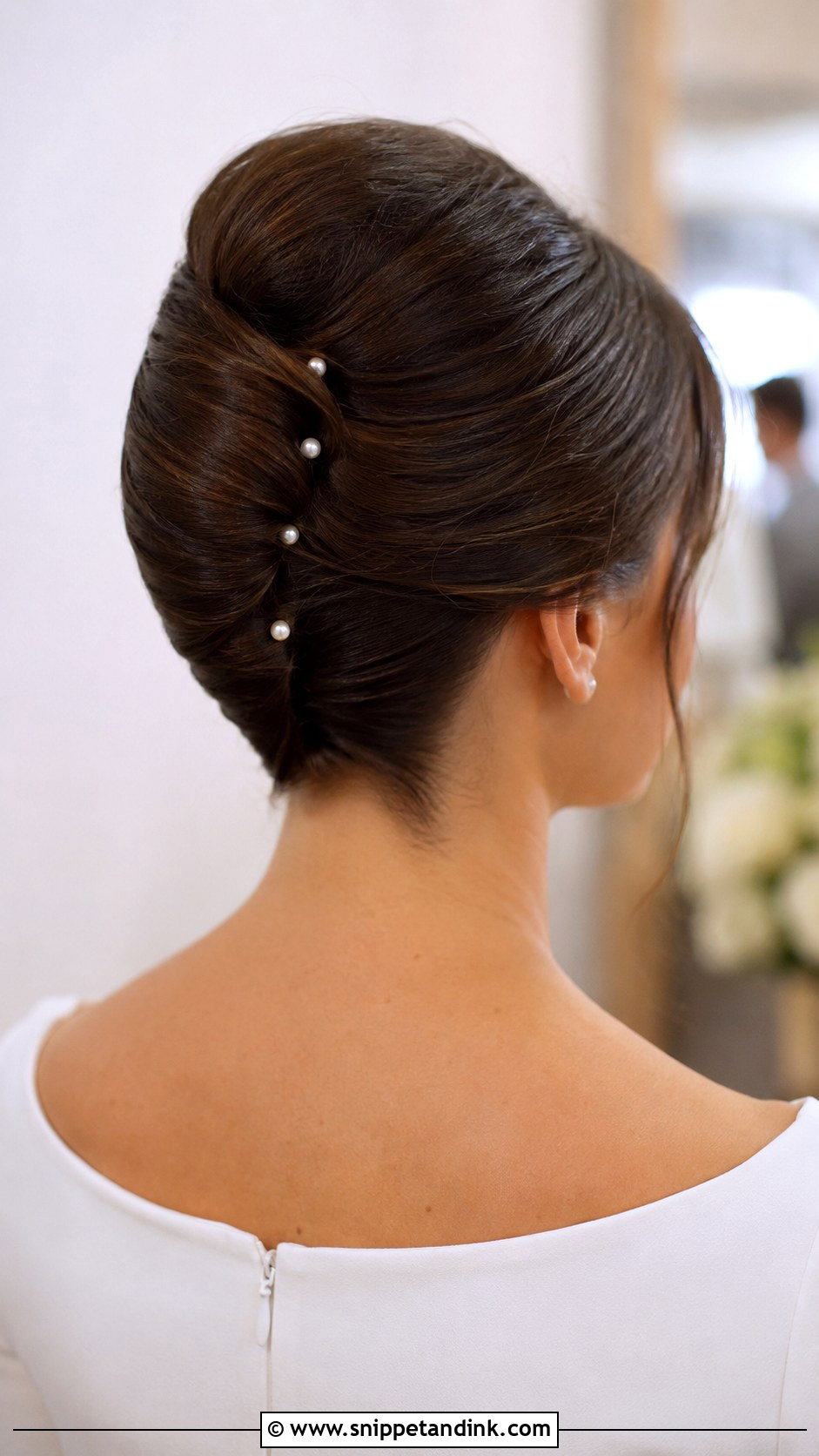 Polished French Twist Wedding Hair - Snippet and Ink - 20 Clean Wedding Hair Ideas