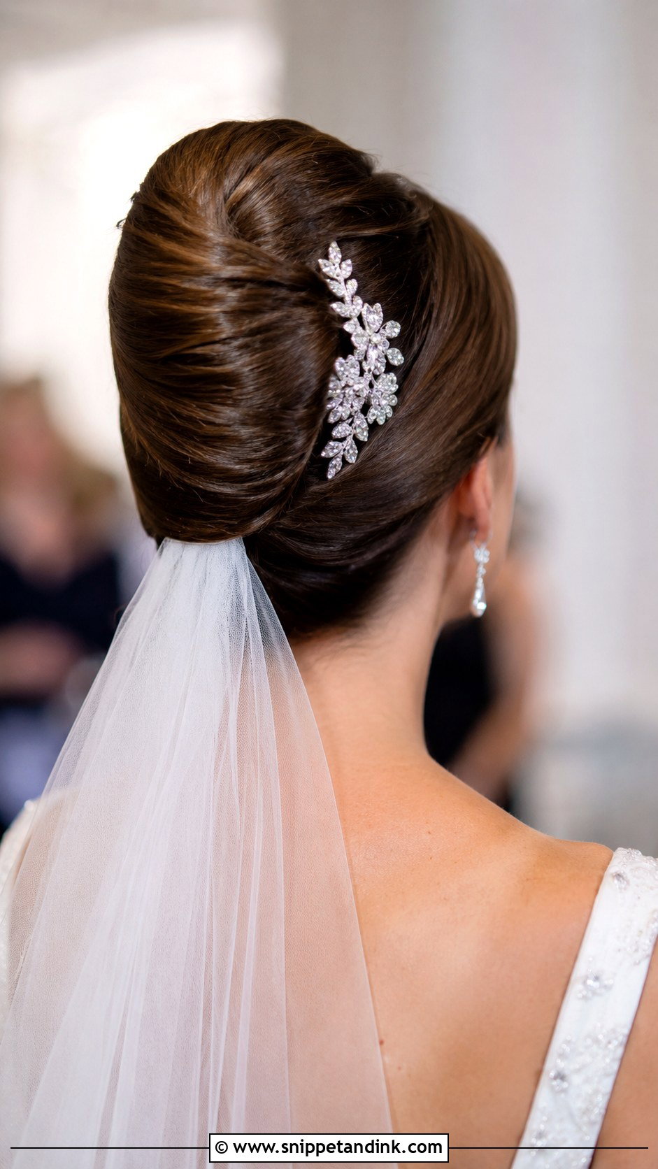 Polished French Twist - Snippet and Ink - 30 Wedding Hair Up Ideas